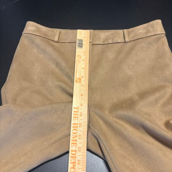 Ann Taylor Loft Women High Waist Skinny Pants Size 10 Beige Faux Suede - Picture 4 of 7
